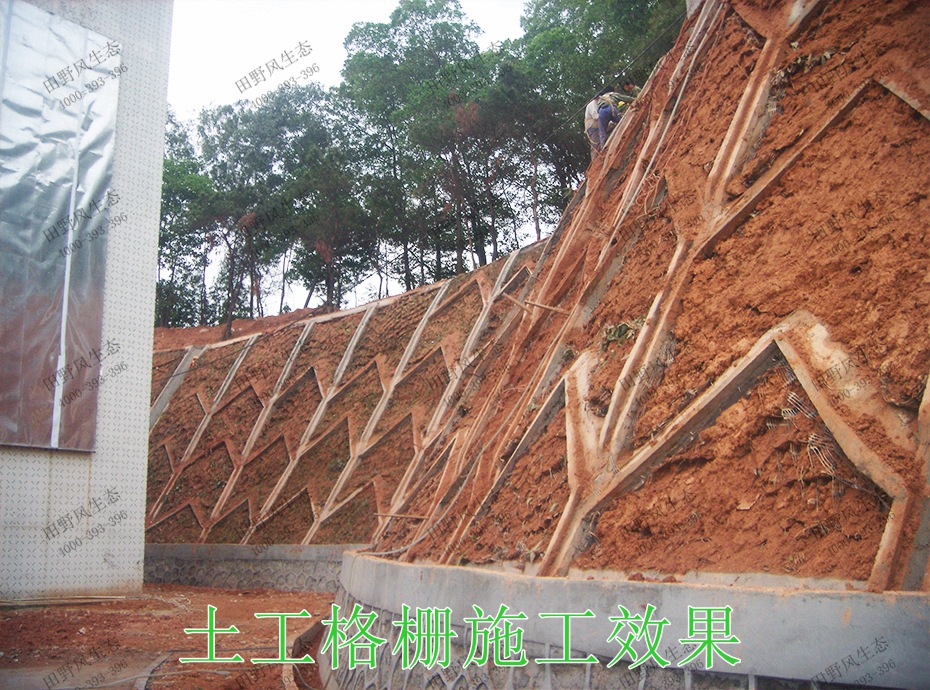 9土工格柵施工效果 9土工格柵施工效果